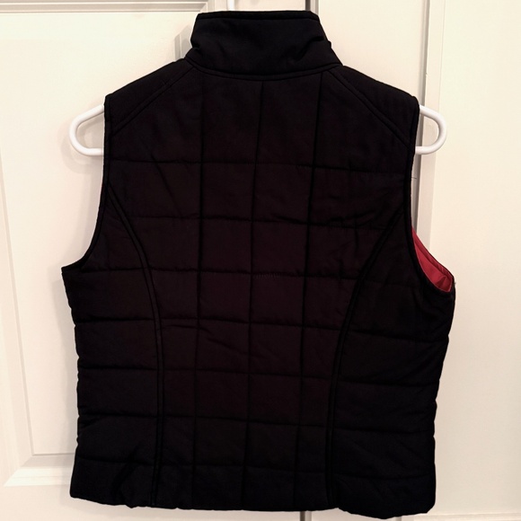 Lauren Black Quilted Vest with Red Lining - Size PM - Perfect Condition - Picture 2 of 2